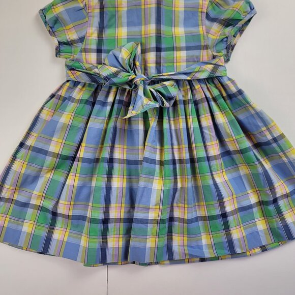 Ralph Lauren Baby Girls Tartan Plaid Dress & Matching Bloomers Set Size 12M - Picture 8 of 12